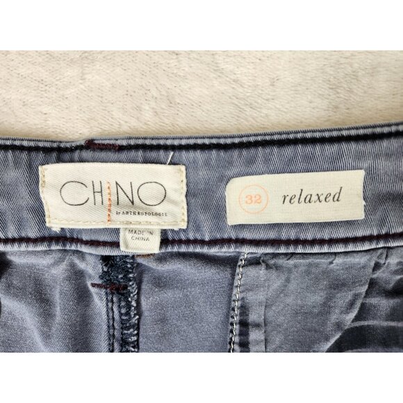Anthropologie Women's Chino Shorts Size 32 Relaxed Grey - Picture 6 of 13